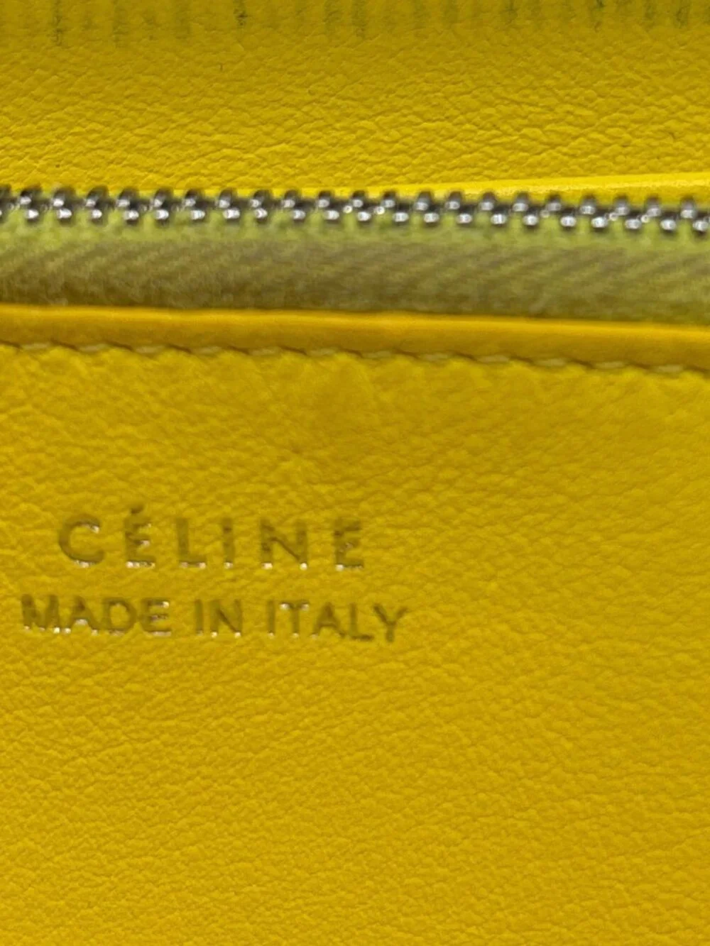 Celine  Zipped Around Large Calfskin Leather Multifunction Wallet Black